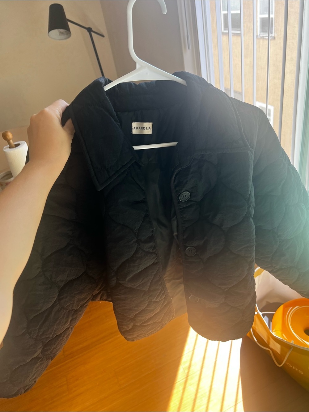 Adanola Black Quilted Button-Front Puffer Jacket - Picture 8 of 10